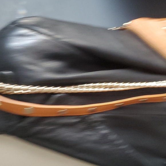 Rebecca minkoff tan leather crossbody bag purse - Picture 5 of 11